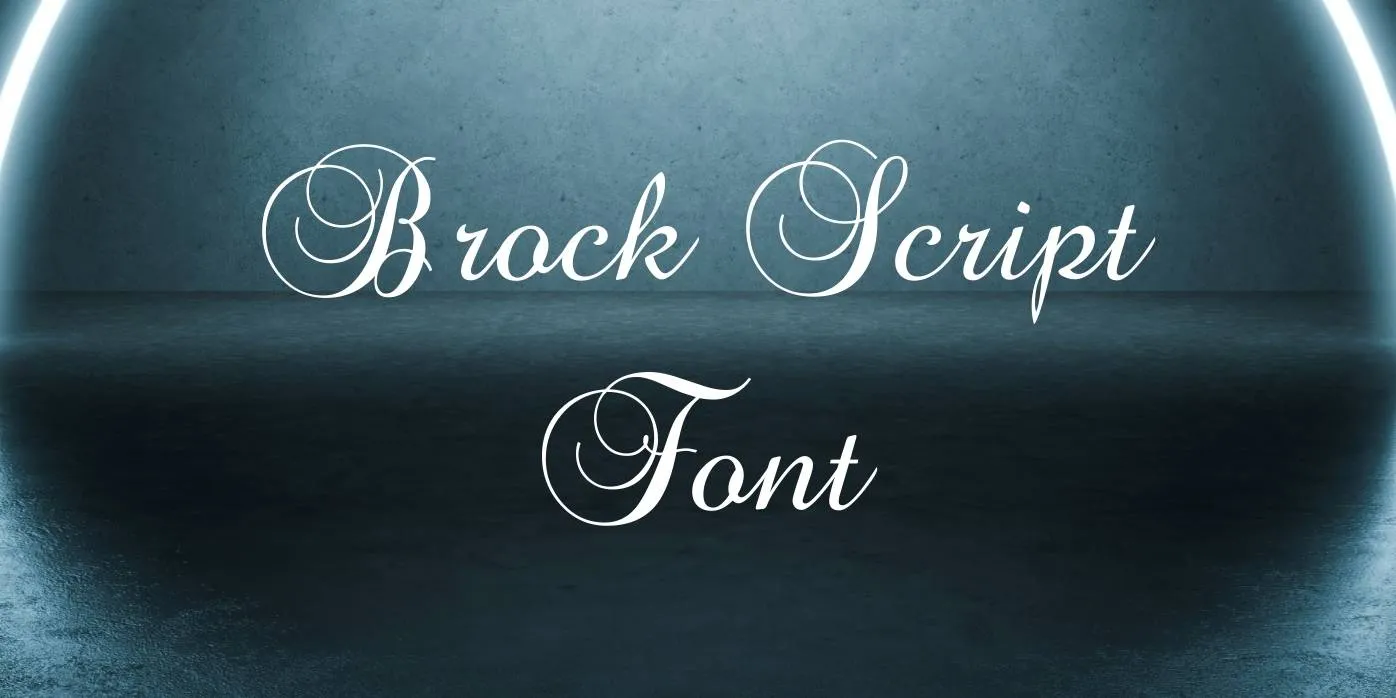 Brock Script Font Free Download