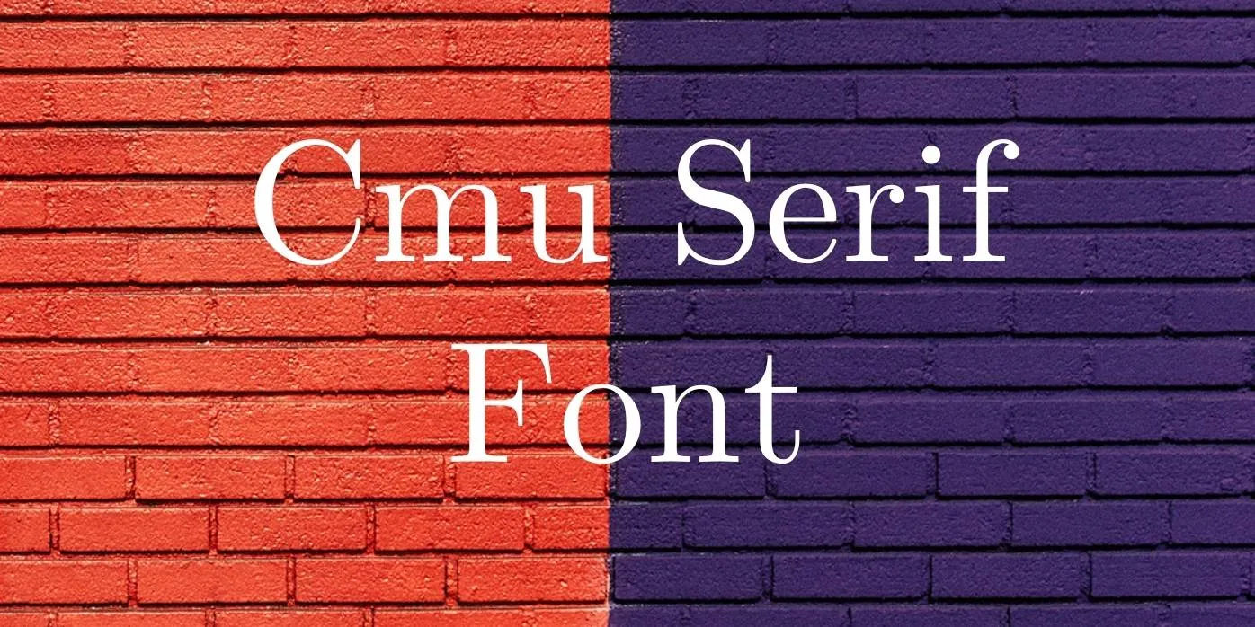 CMU Serif Font Free Download