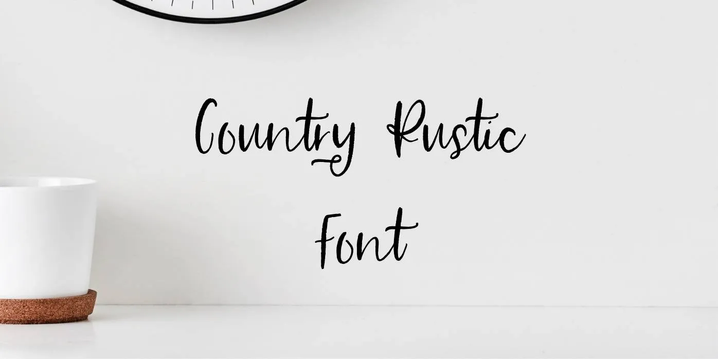 Country Rustic Font Free download