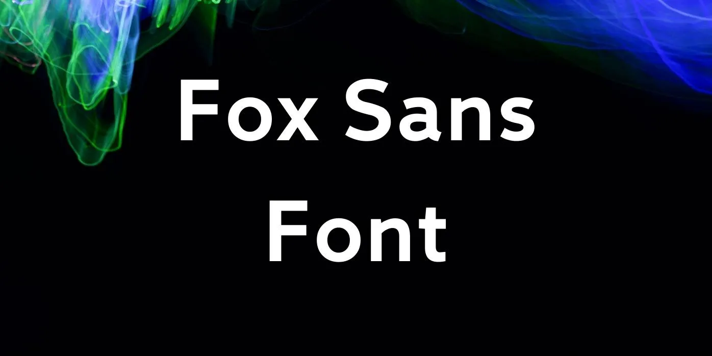 Fox Sans Font Free Download