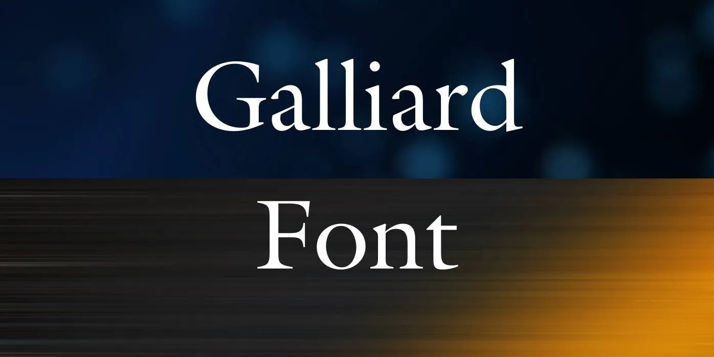 Galliard Font Free Download