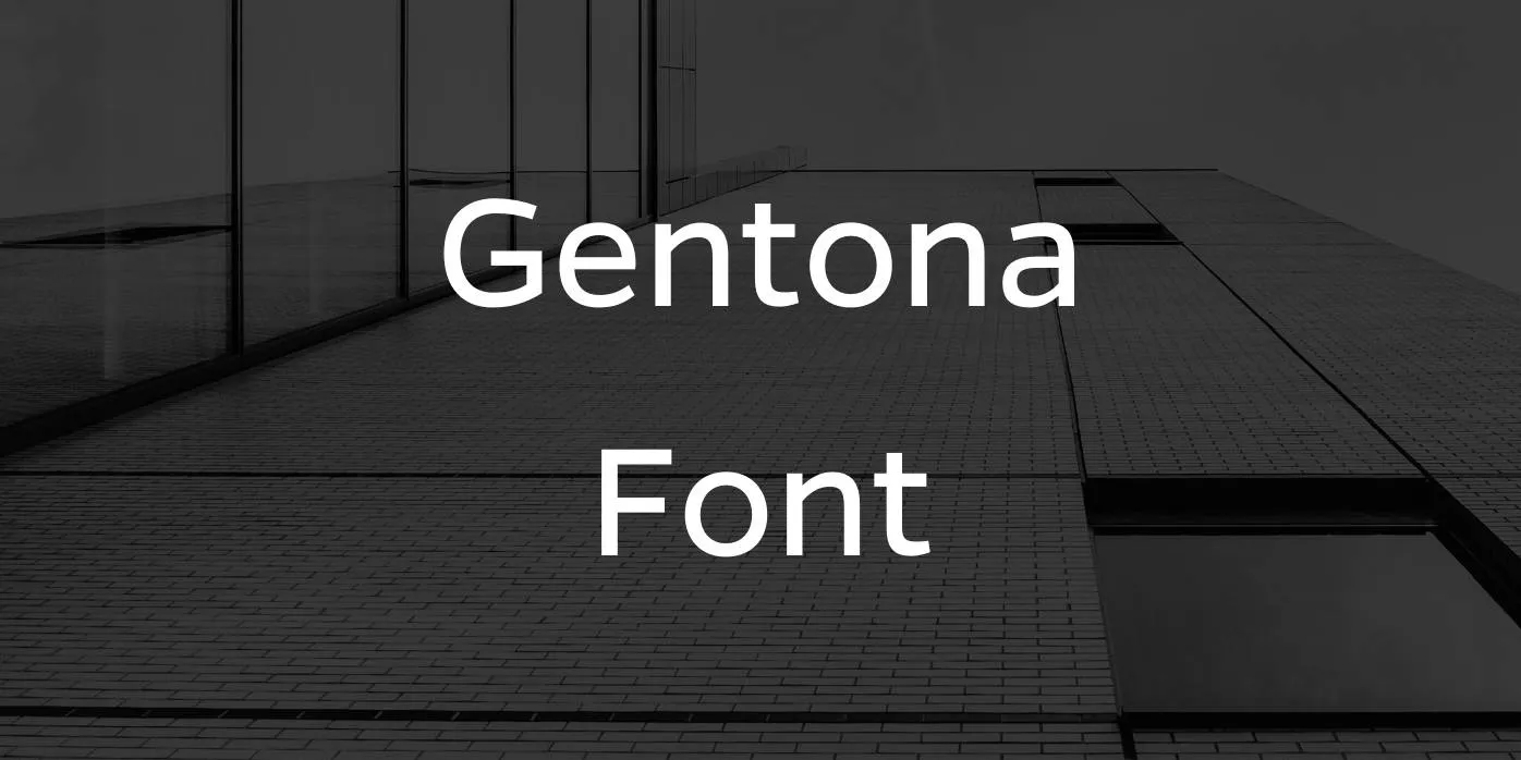 Gentona Font Free Download