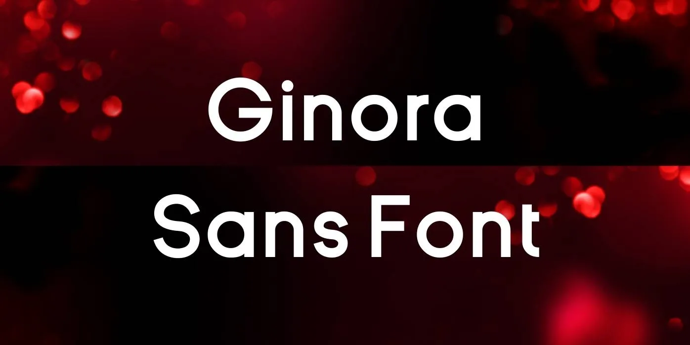 Ginora Sans Font Free Download
