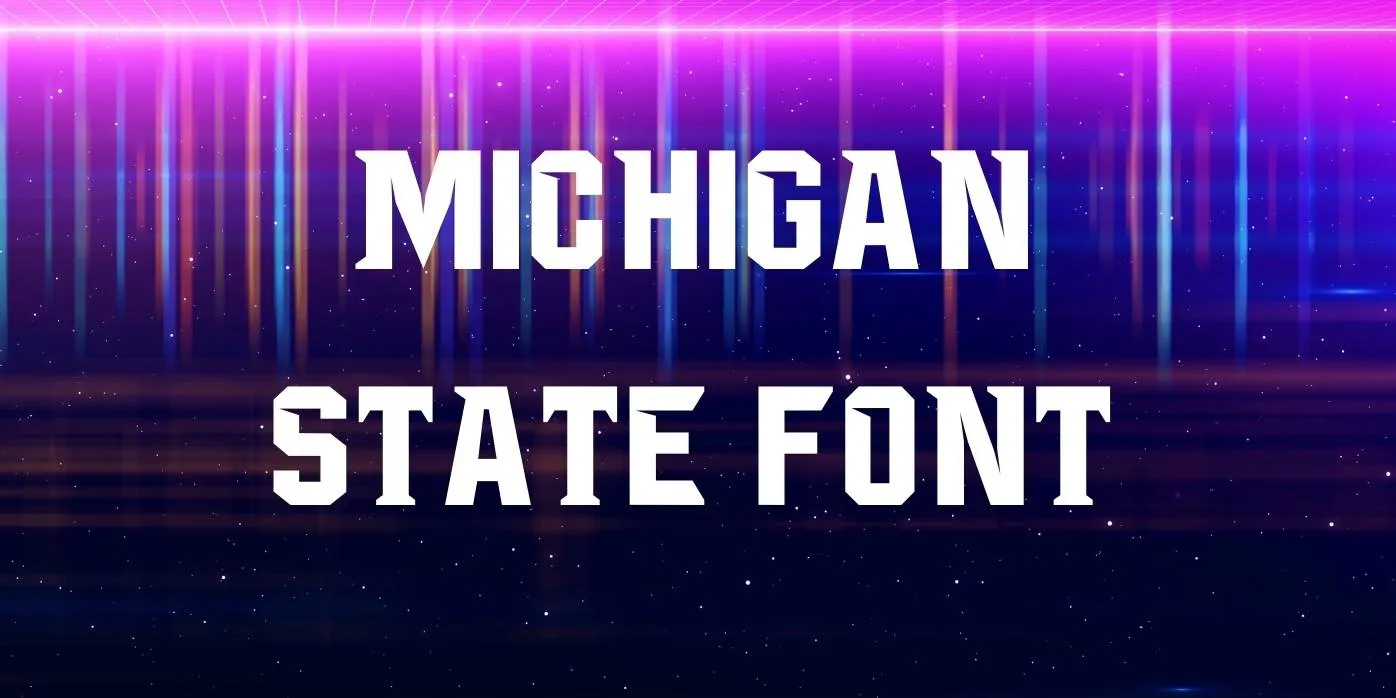 Michigan State Font Free Download