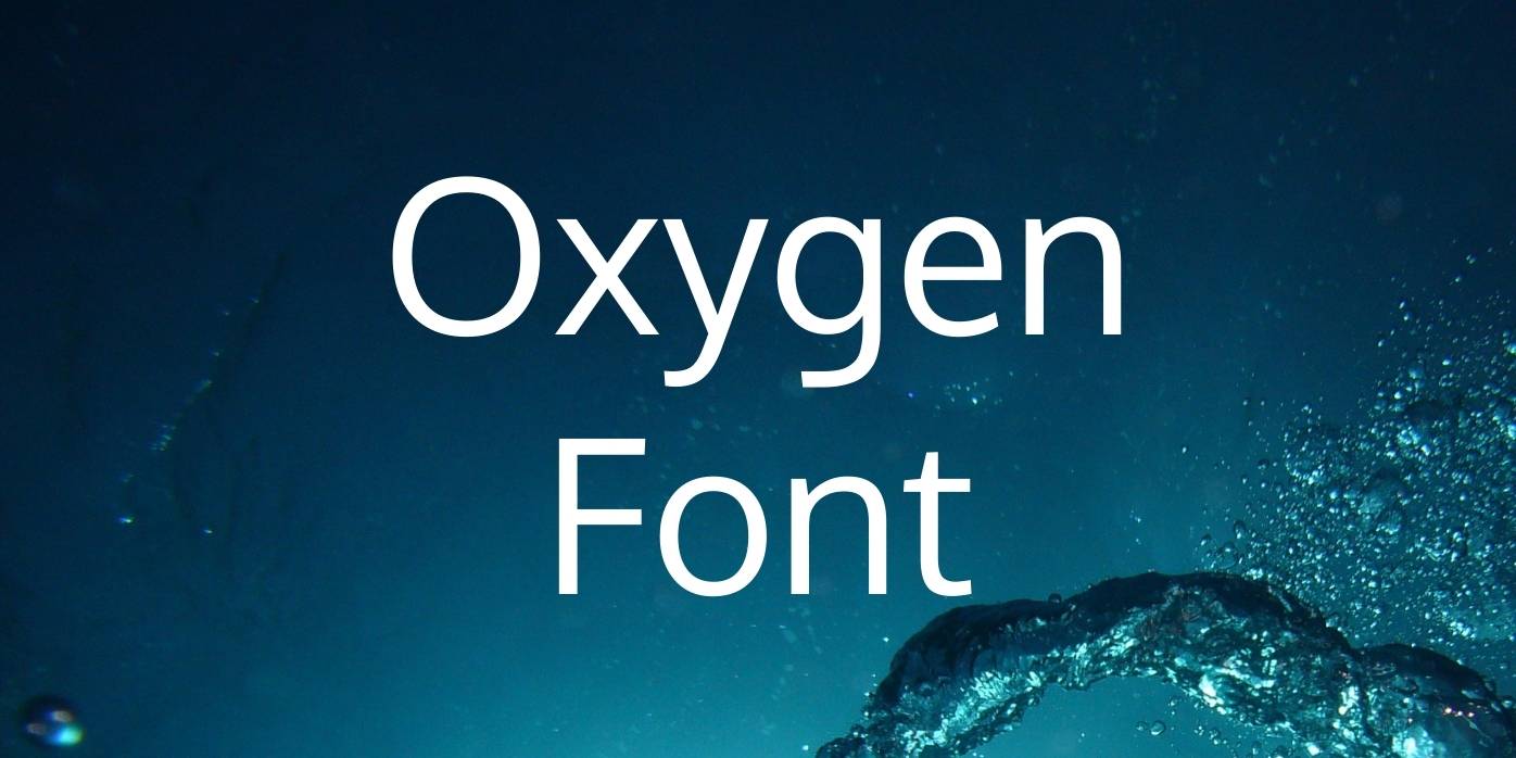 Oxygen Font Free Download