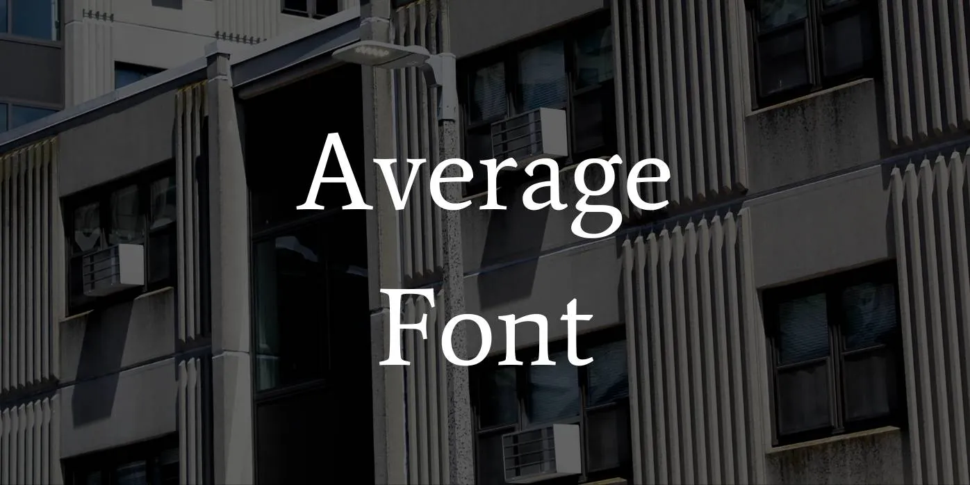 Average Font Free Download