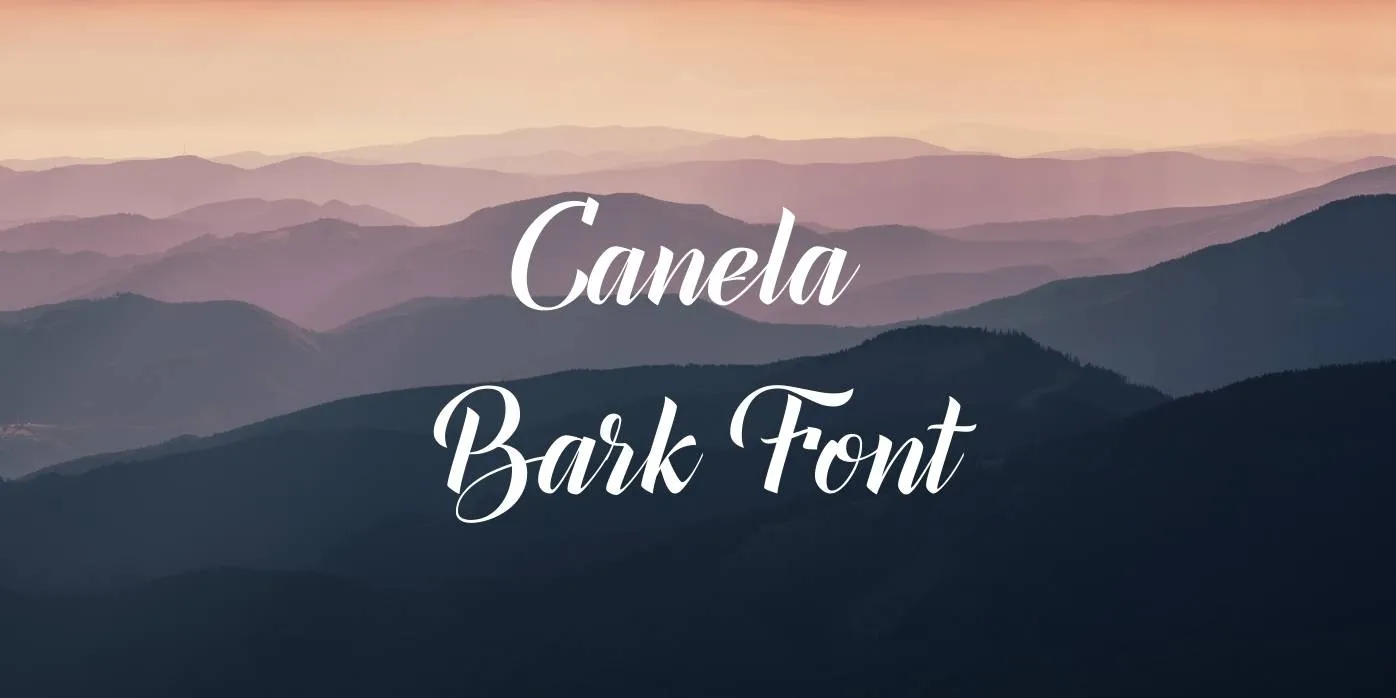 Canela Bark Font Free Download