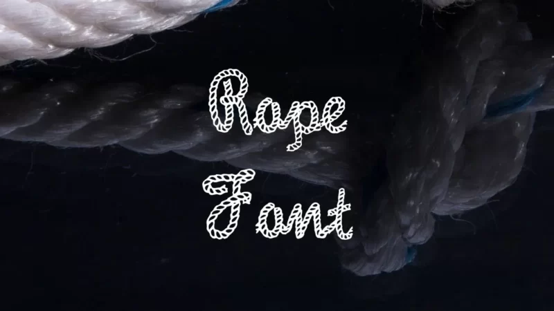 Rope Font Free Download