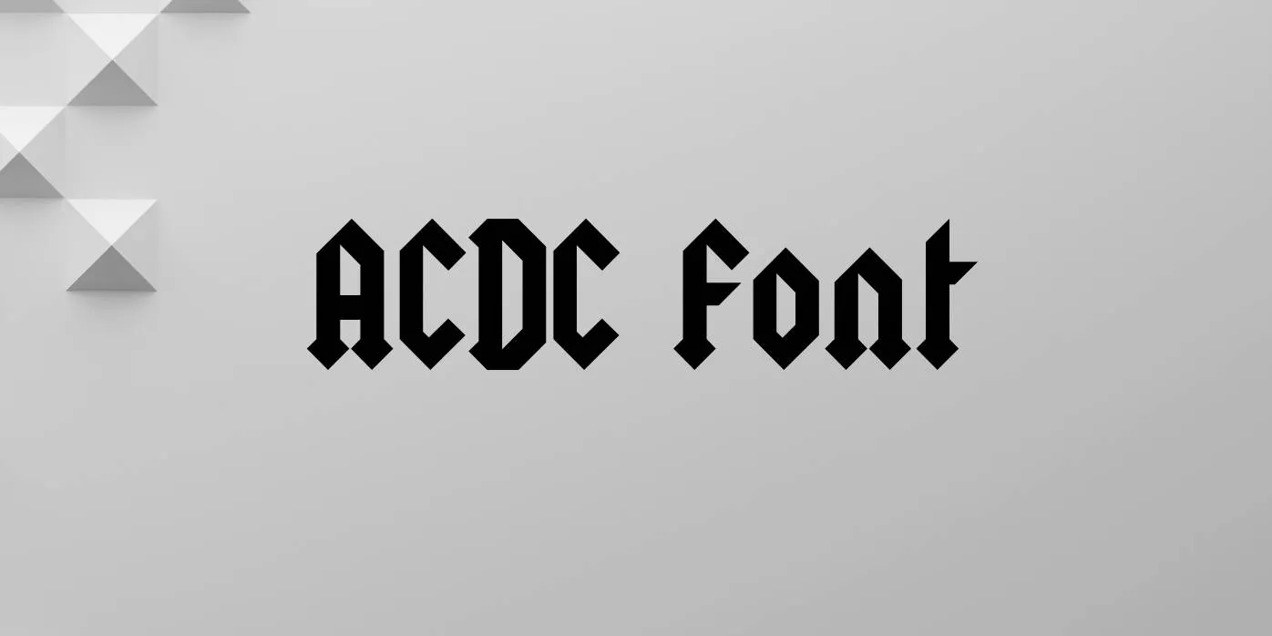 ACDC Font Free Download