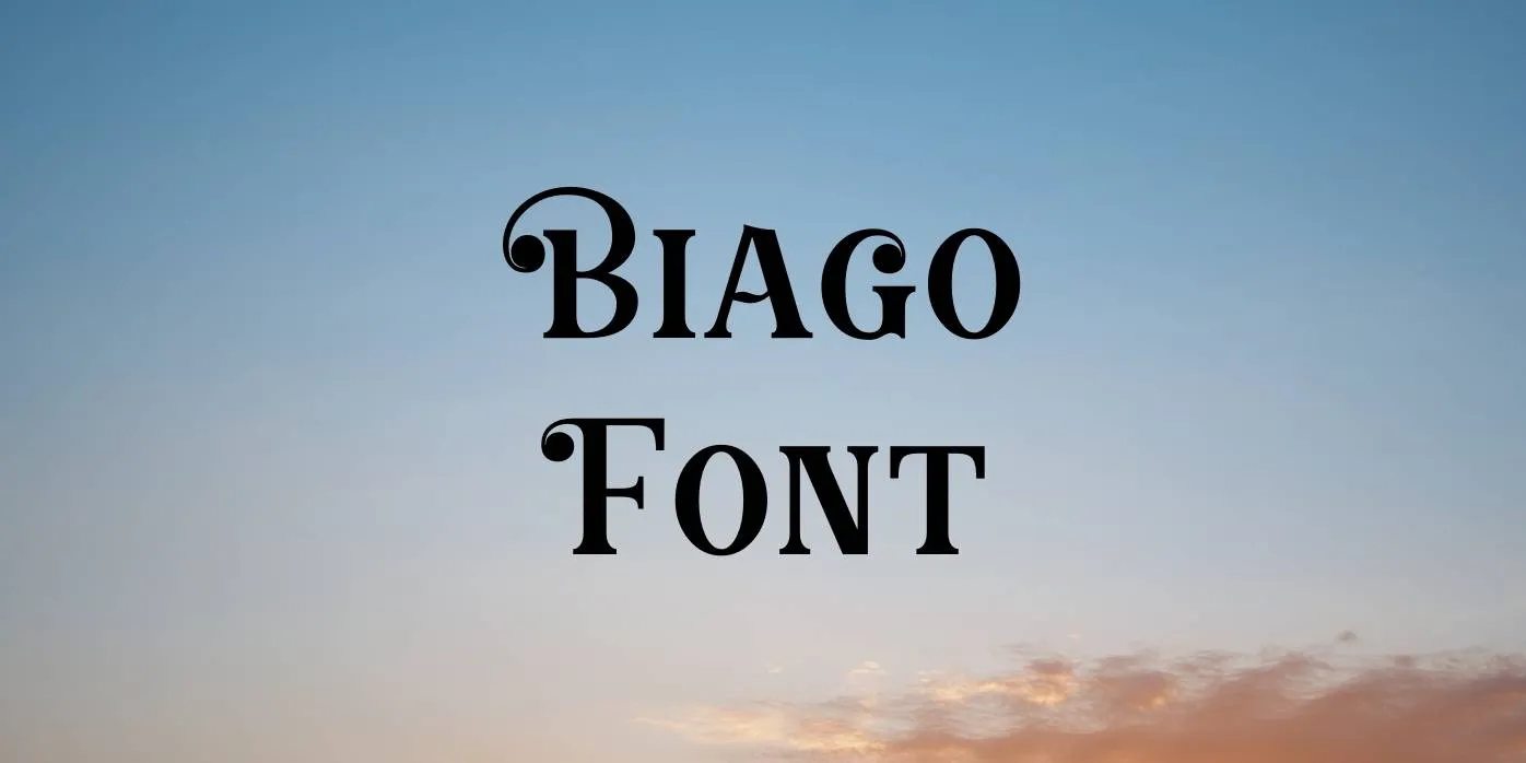 Biago Font Free Download