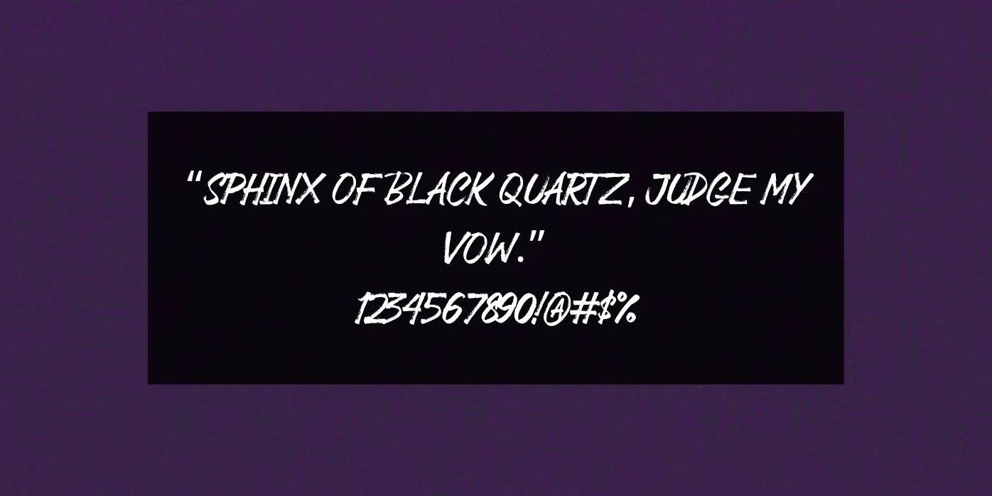 Black Jackal Font View