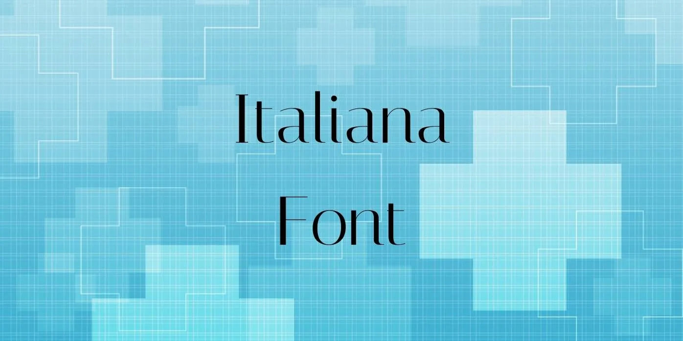 Italiana Font Free Download