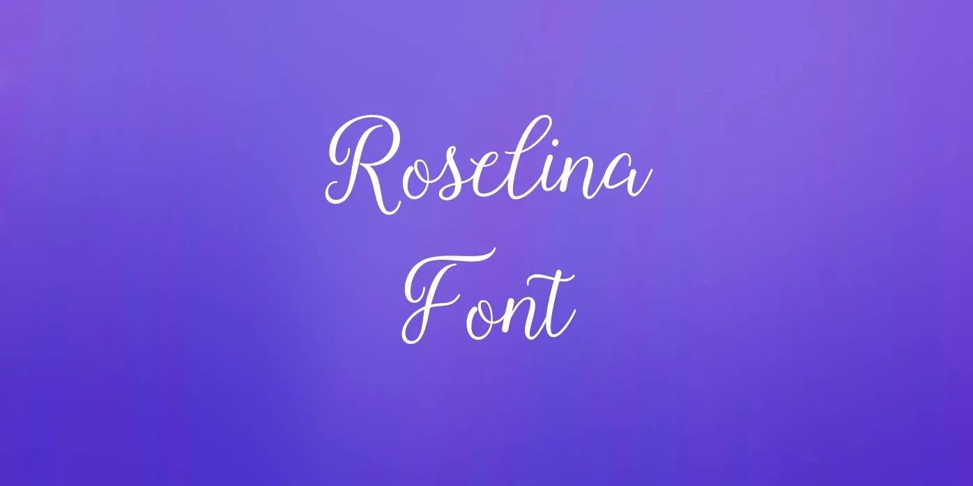 Roselina Font Free Download