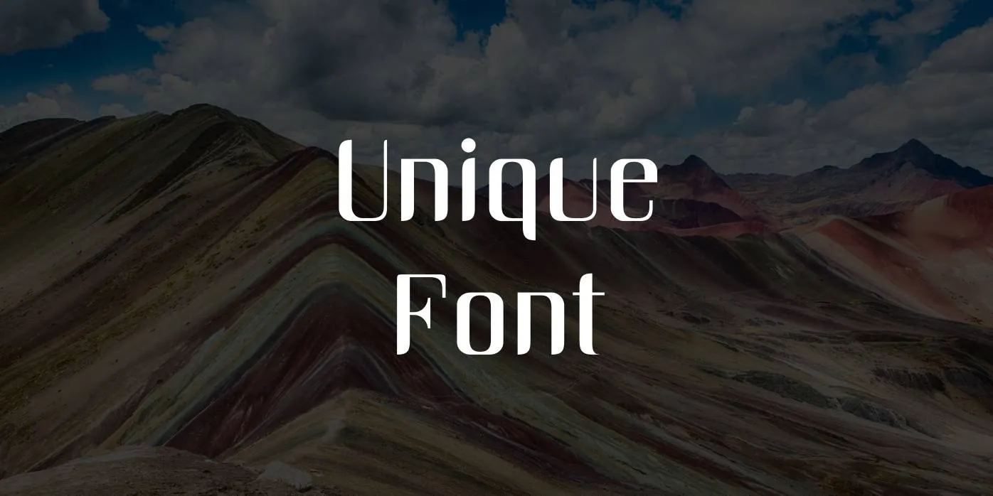 Unique Font Free Download