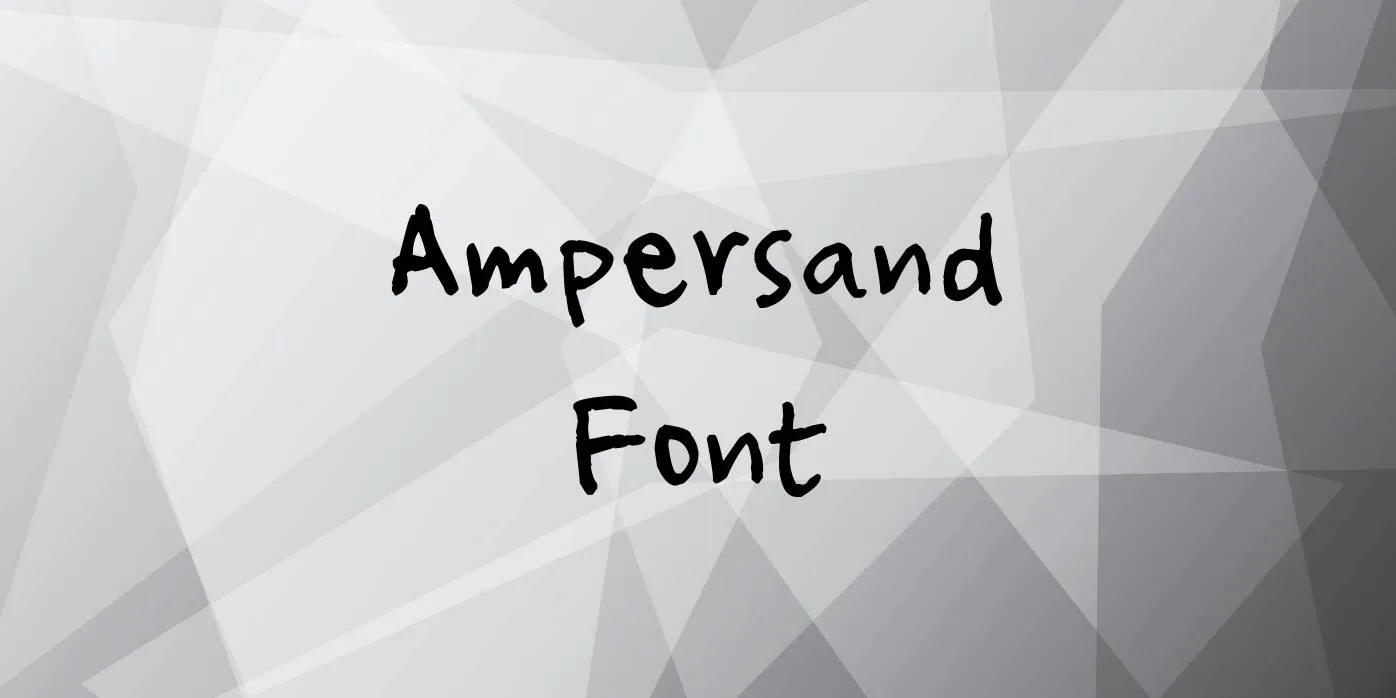 Ampersand Font Free Download