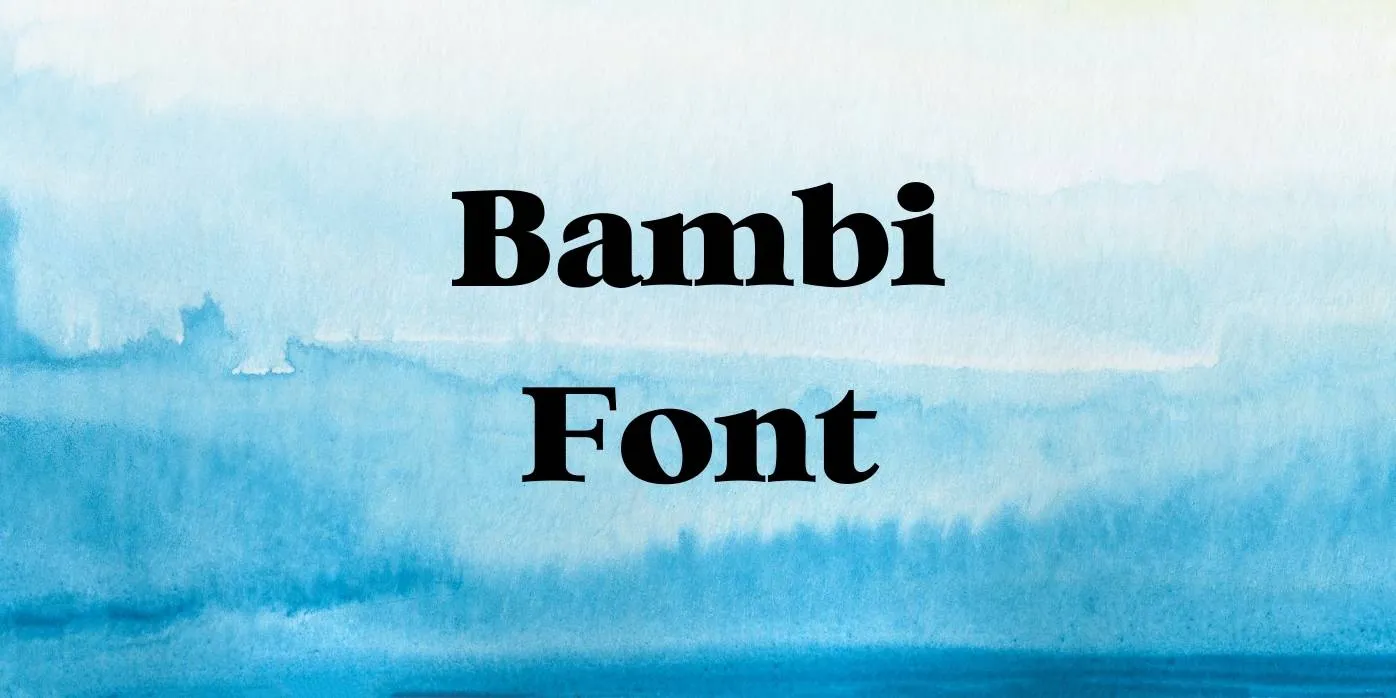 Bambi Font Free Download