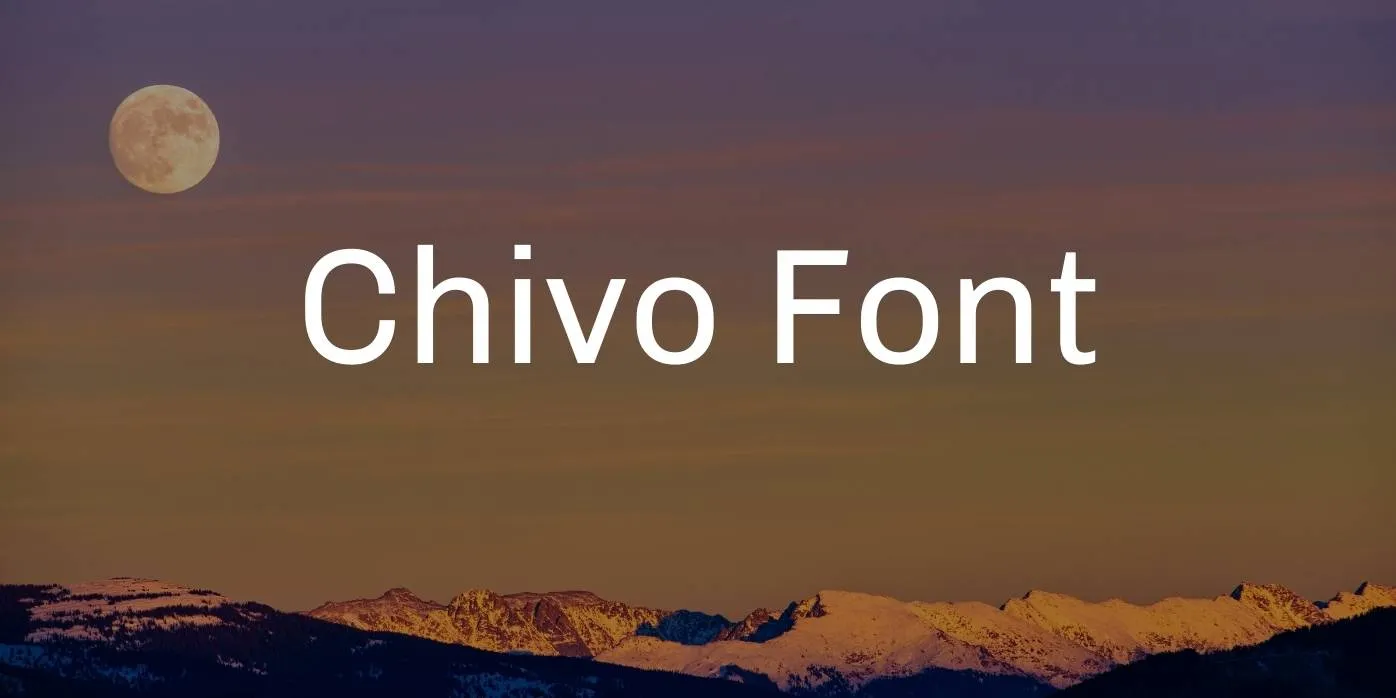 Chivo Font Free Download