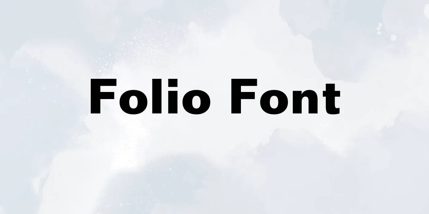 Folio Font Free Download