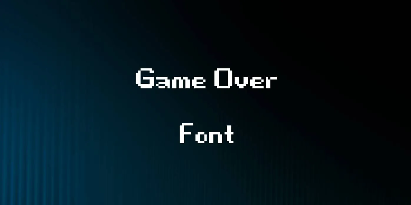 Game Over Font Free Download