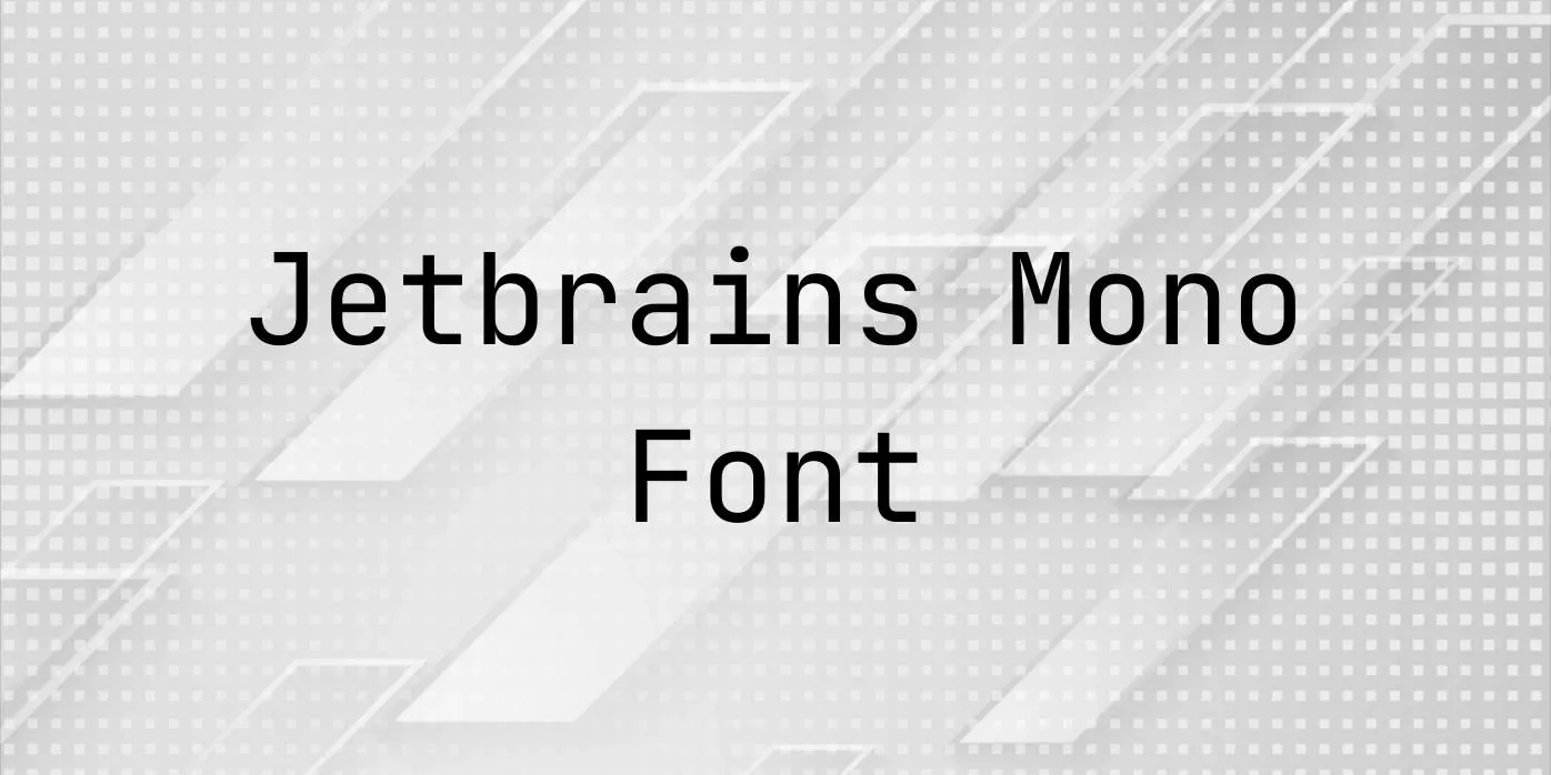 Jetbrains Mono Font Free Download