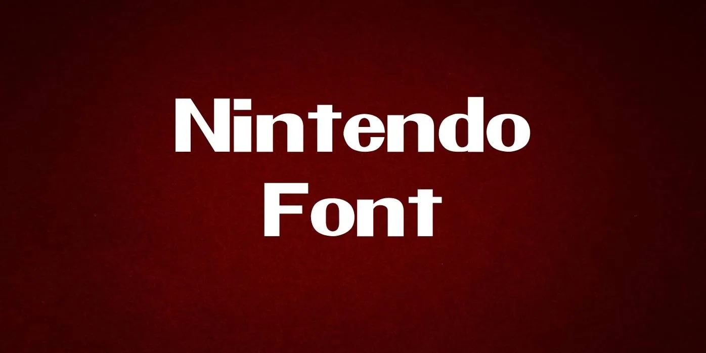 Nintendo Font Free Download
