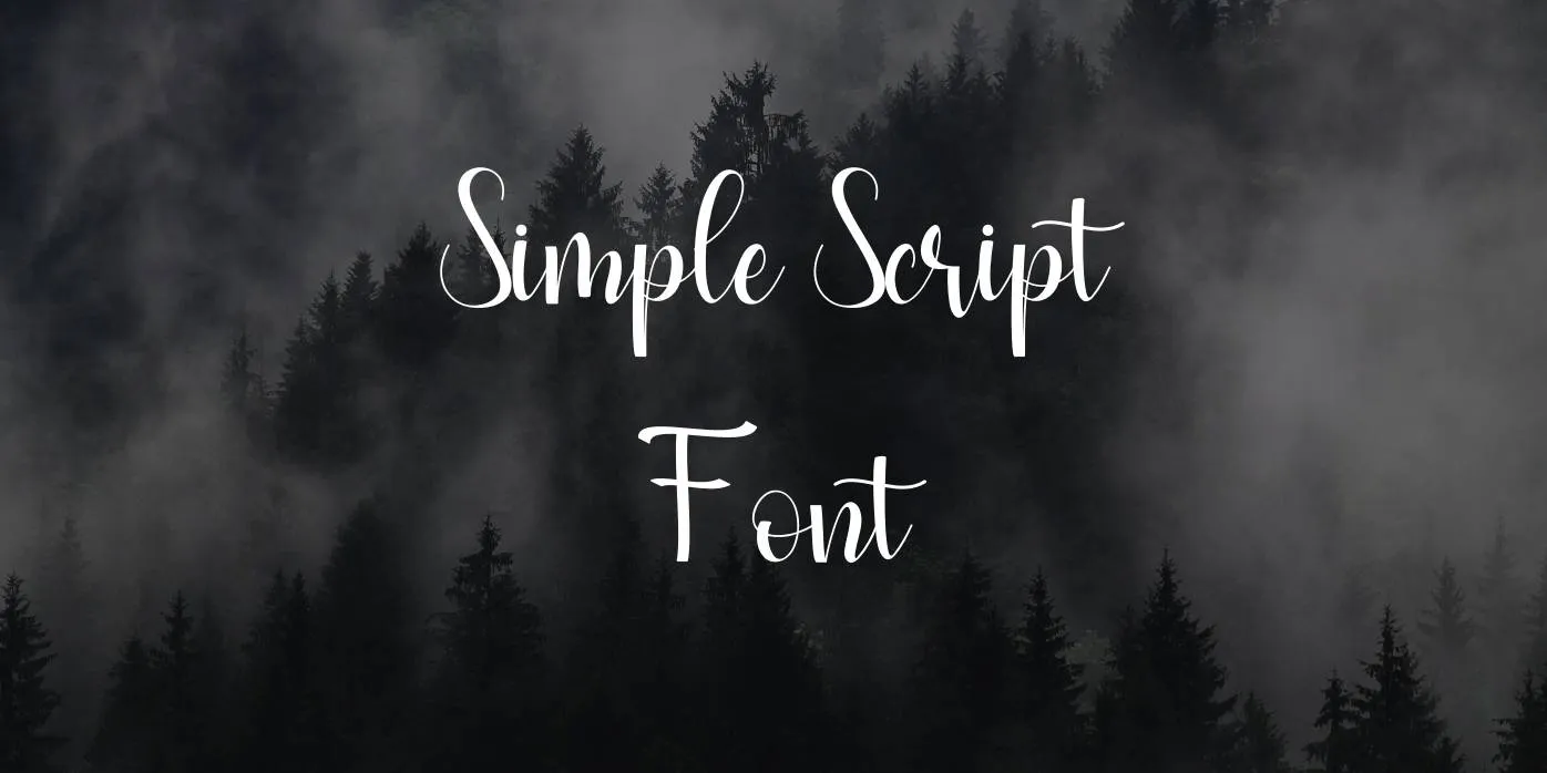 Simple Script Font Free Download