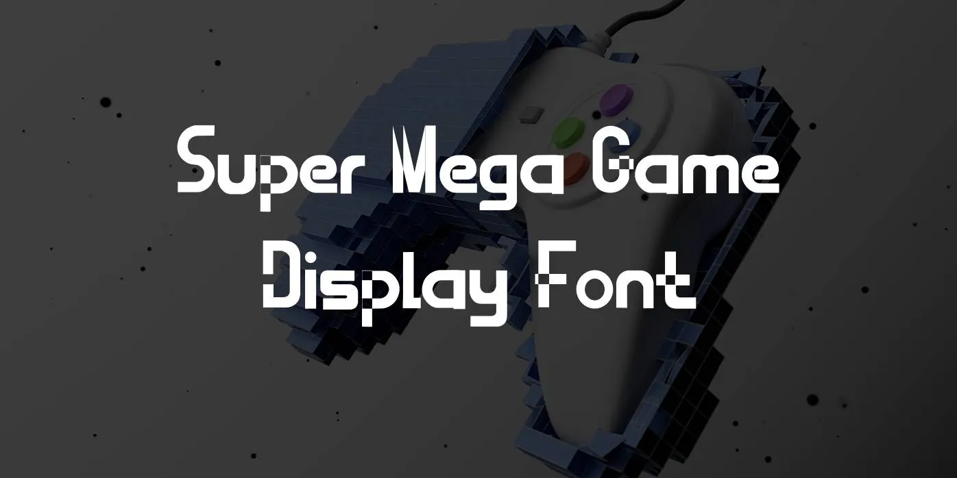 Super Mega Game Display Font Free Download