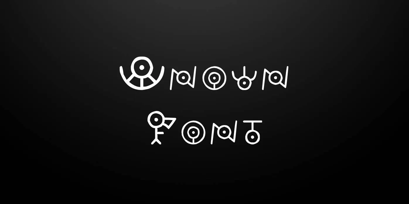 Unown Font Free Download