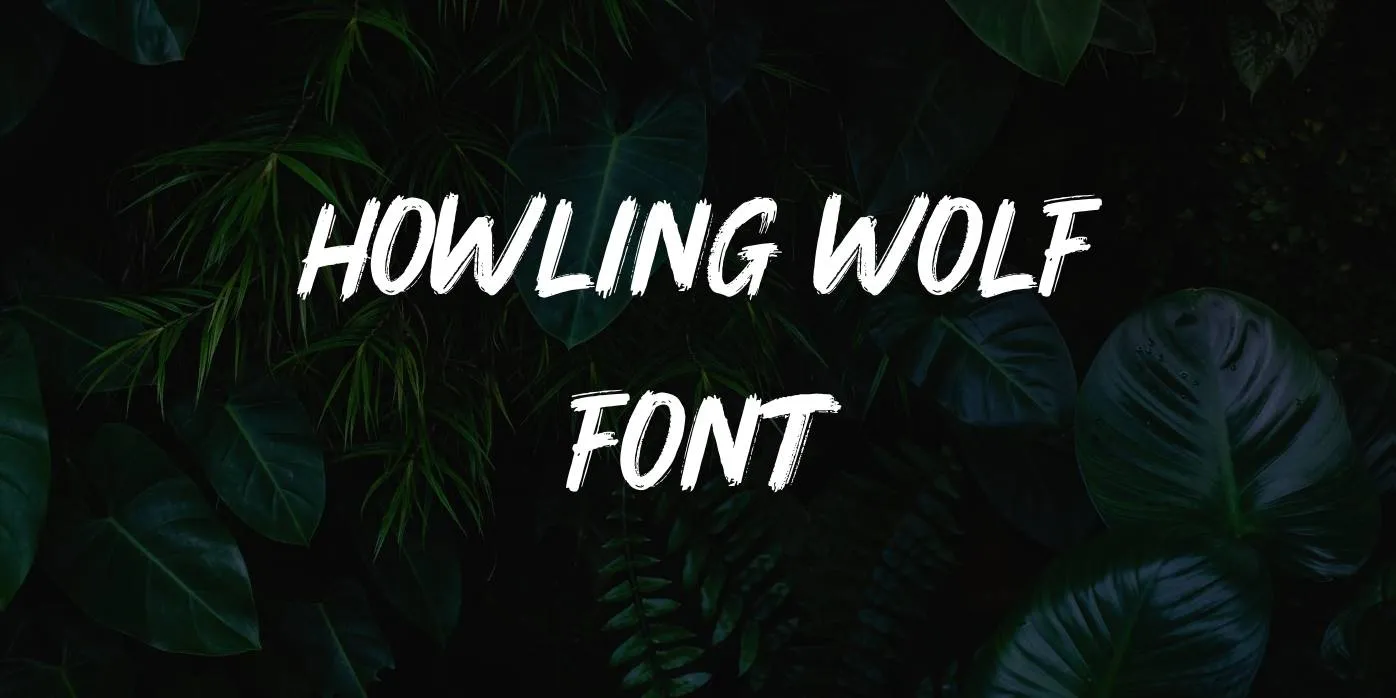 Howling Wolf Font Free Download