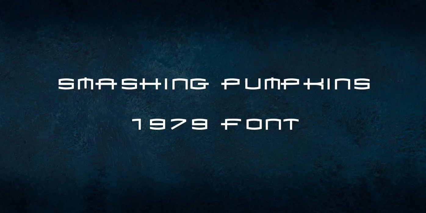 Smashing Pumpkins 1979 Font Free Download
