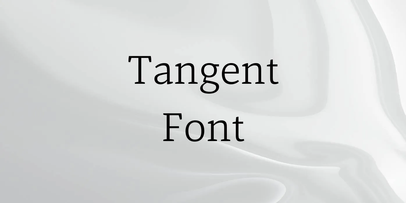 Tangent Font Free Download