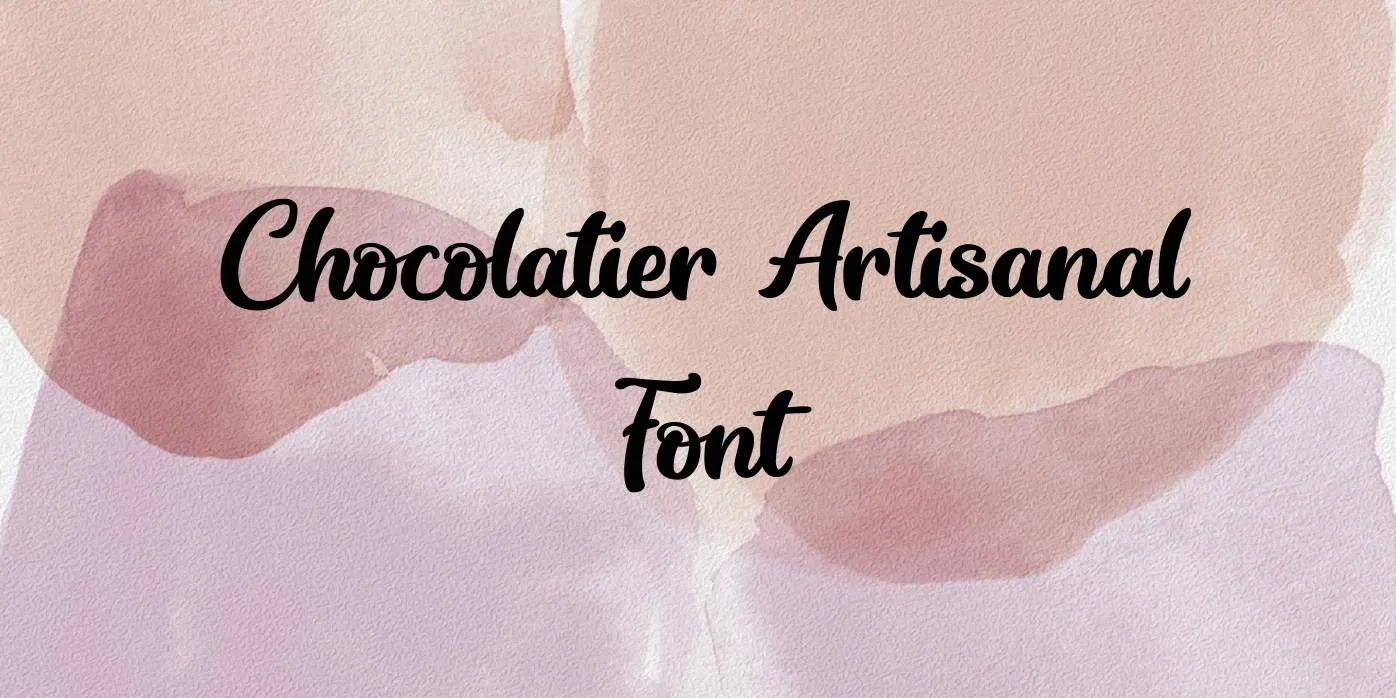 Chocolatier Artisanal Script Font Free Downlaod