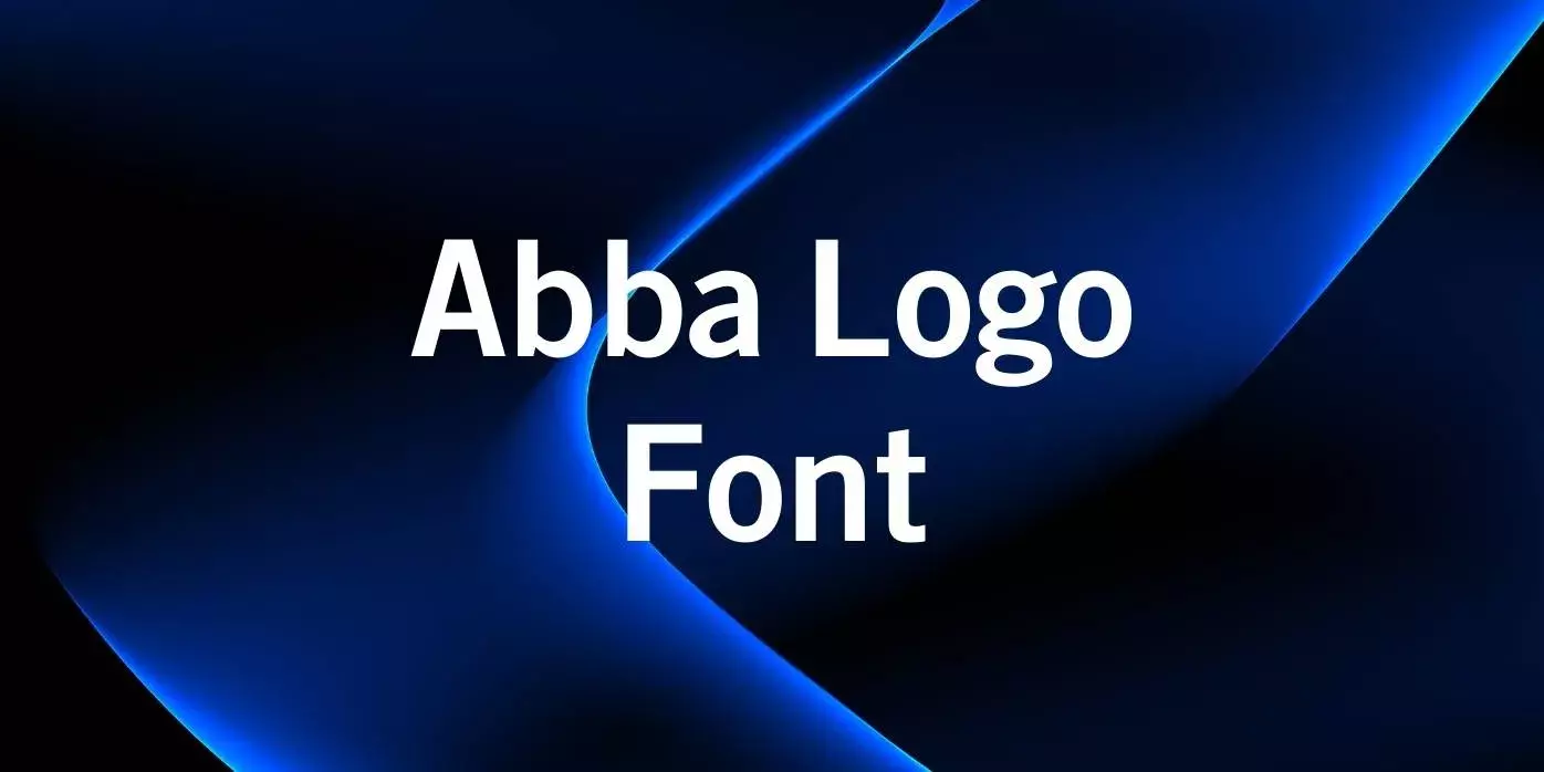 Abba Logo Font Free Download