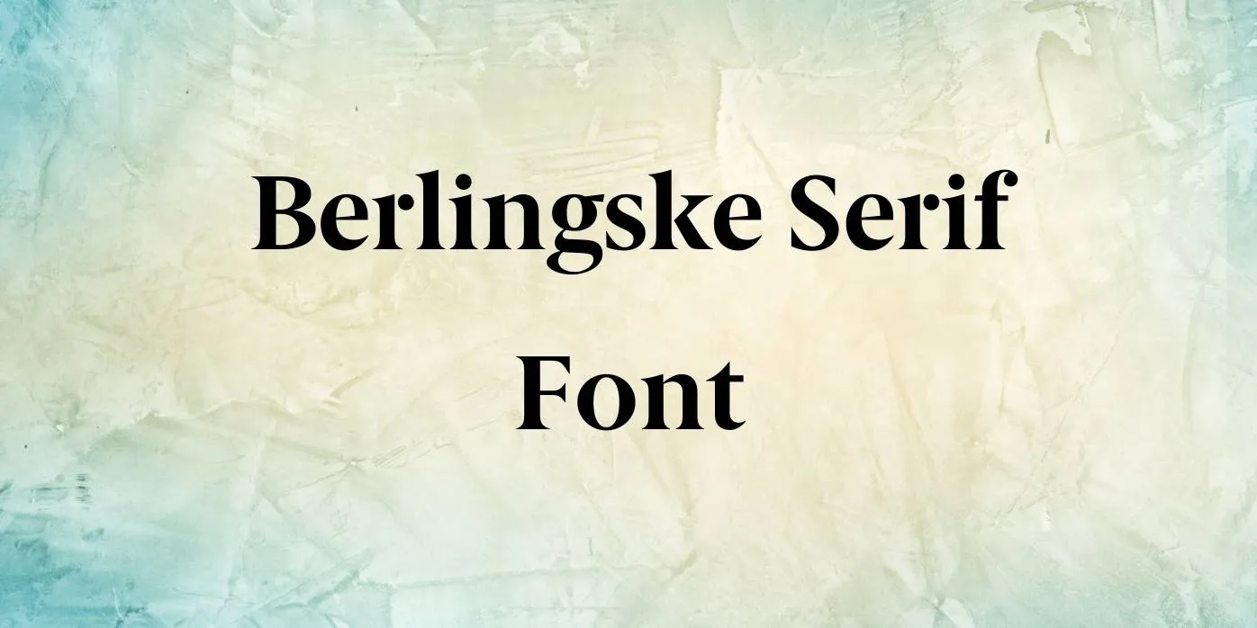 Berlingske Serif Font Free Download