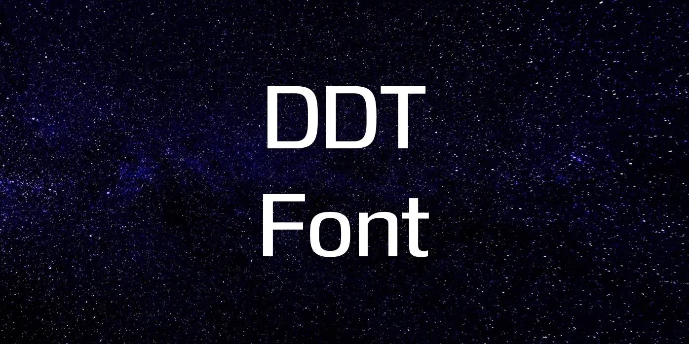 DDT Font Free Download
