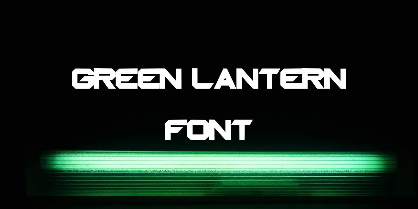 Green Lantern Font Free Download