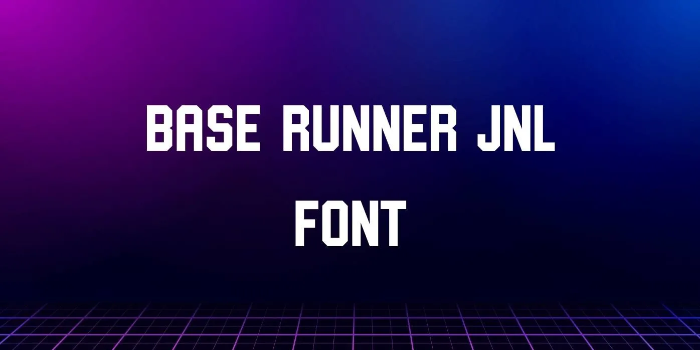 Base Runner JNL Font Free Download