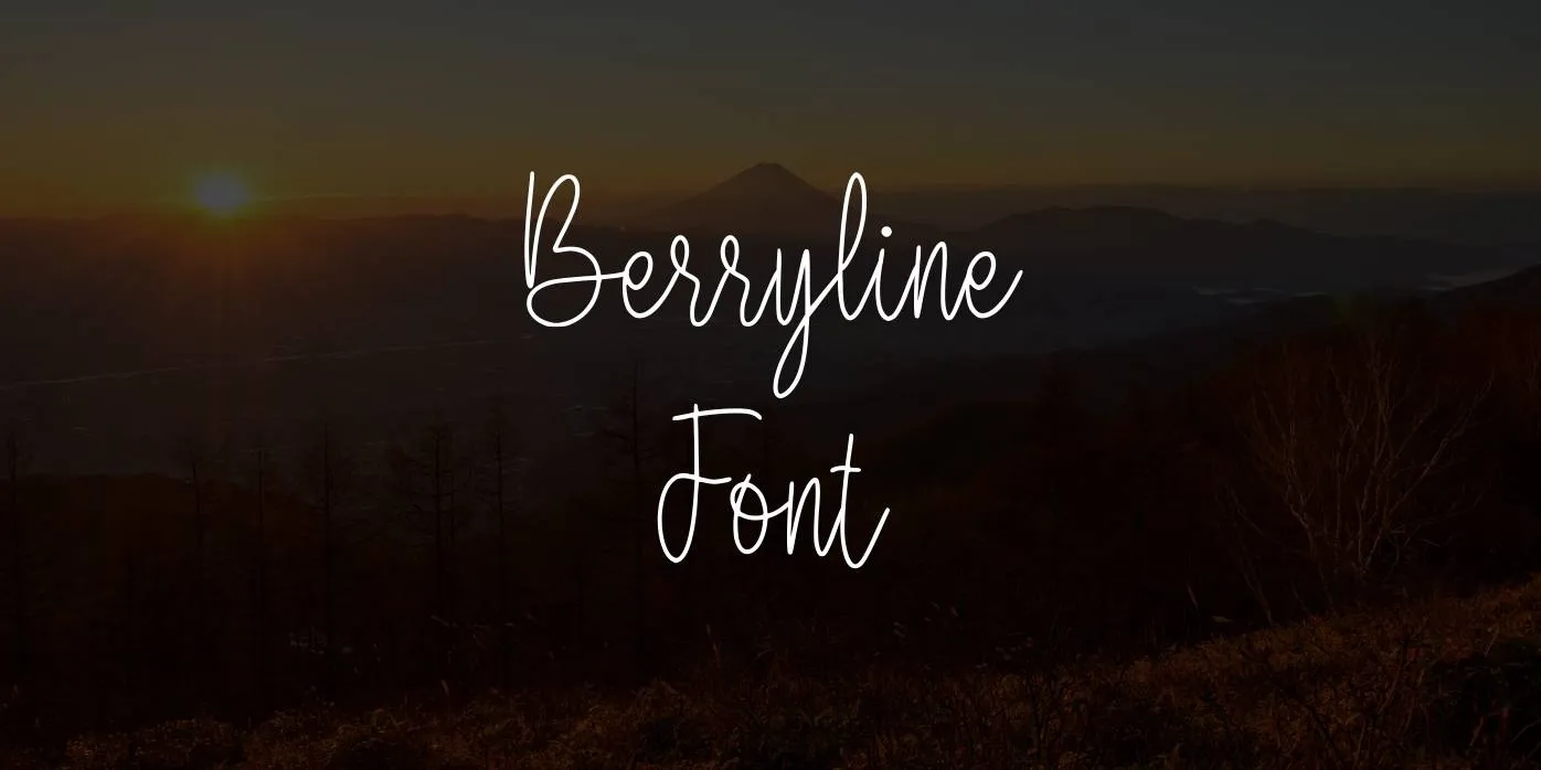 Berryline Font Free Download
