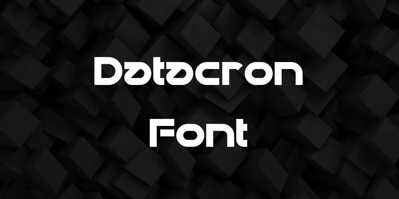 Datacron Font Free Download