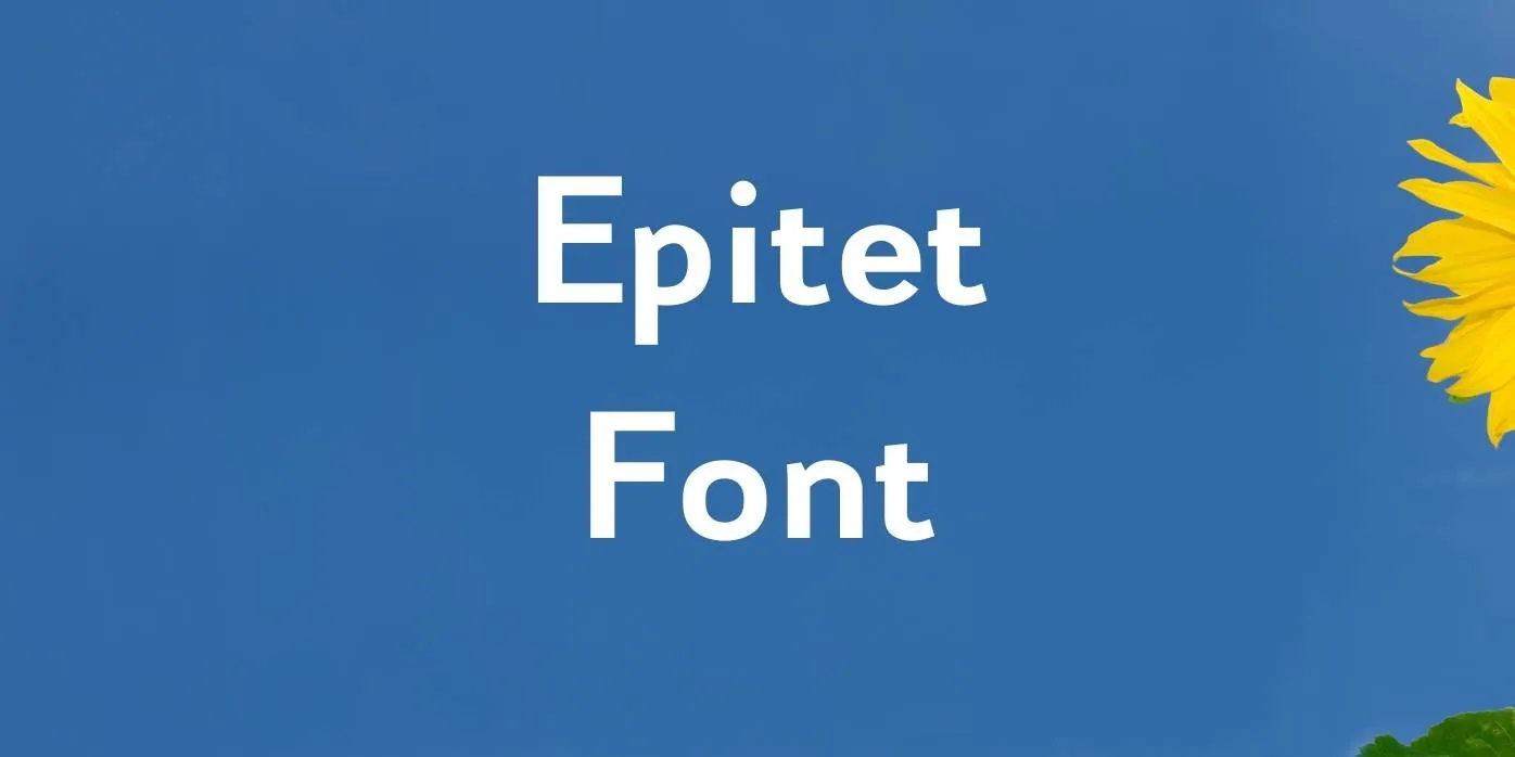 Epitet Font Free Download