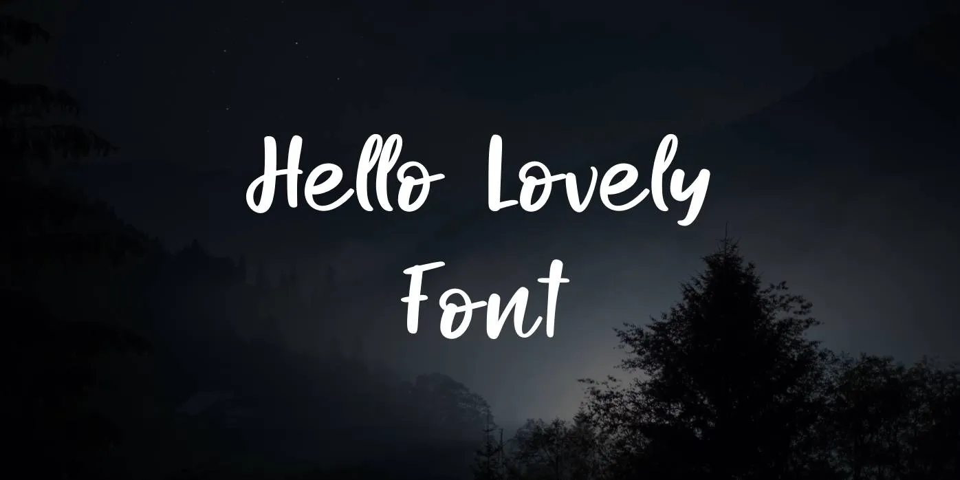 Hello Lovely Font Free Download