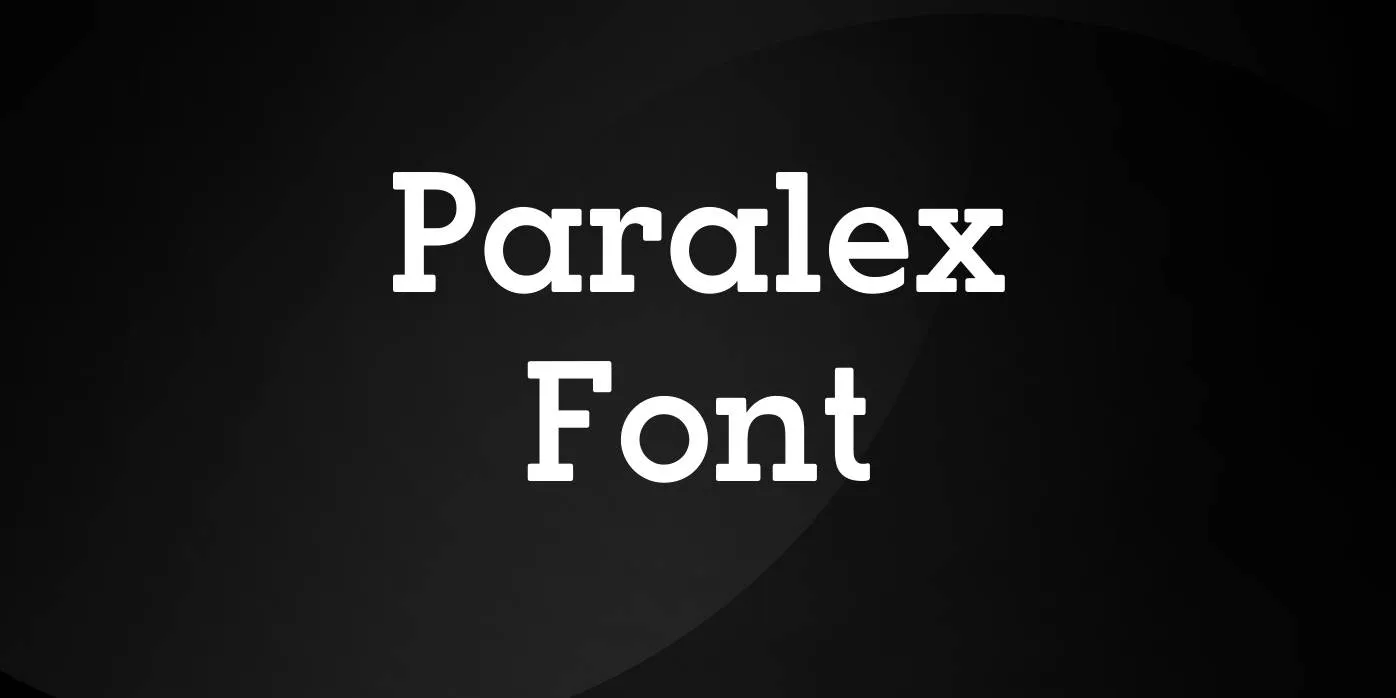 Paralex Font Free Download
