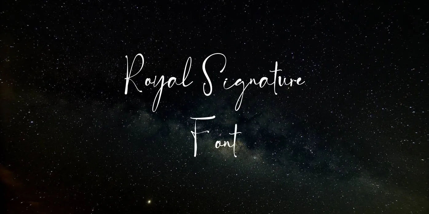 Royal Signature Font Free Download