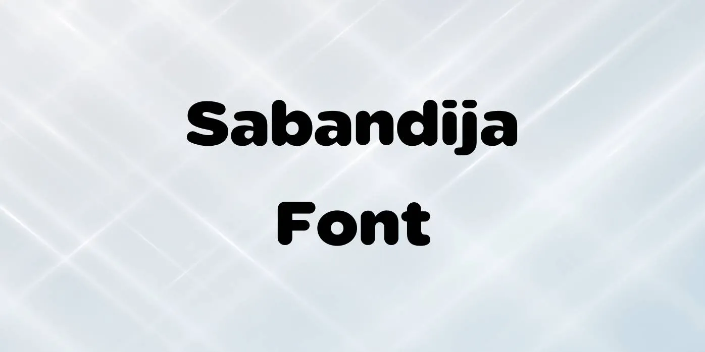 Sabandija Font Free Download