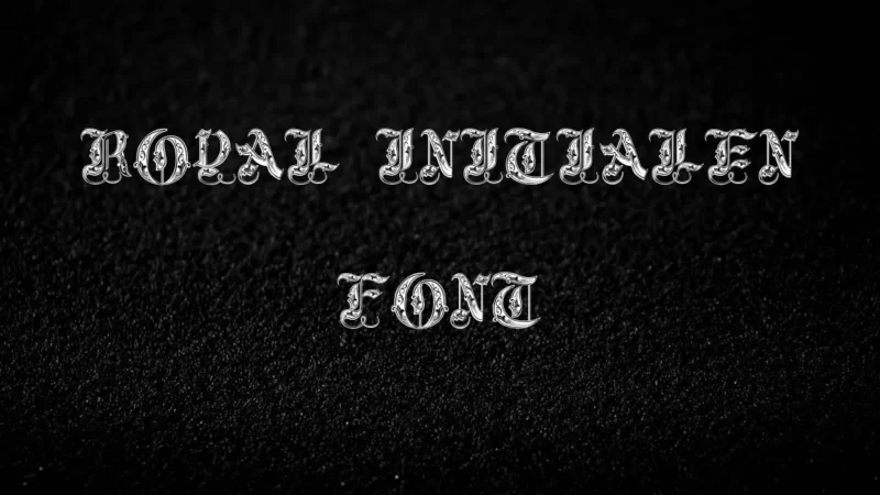 Royal Initialen Font Free Download