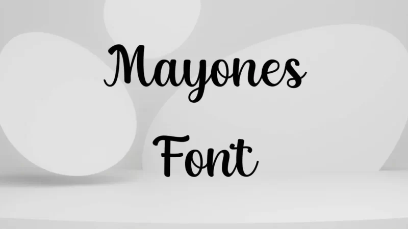 Mayones Font Free Download