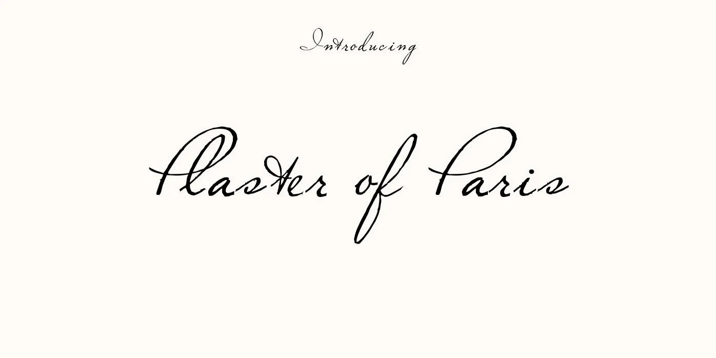 Plaster of Paris Font Free Download