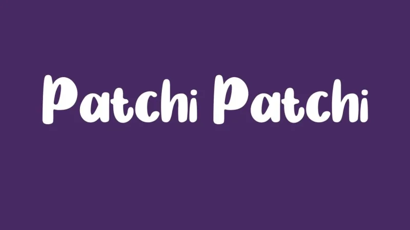 Patchi Patchi Font Free Download