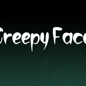 Creepy Face Font Free Download